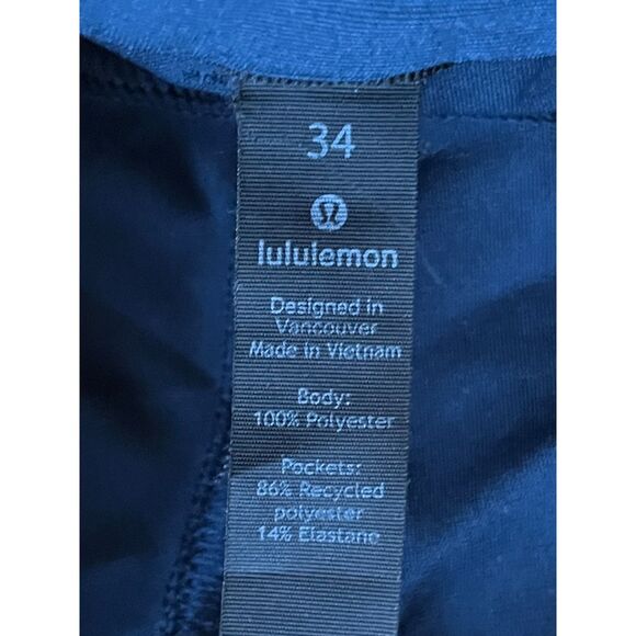 Lululemon Athletica Blue ABC Slim-Fit 5 Pocket Warpstreme Pants  Mens Size 34 - Picture 3 of 8